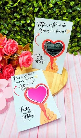 Card com Espelhinho- Dia das Mães
