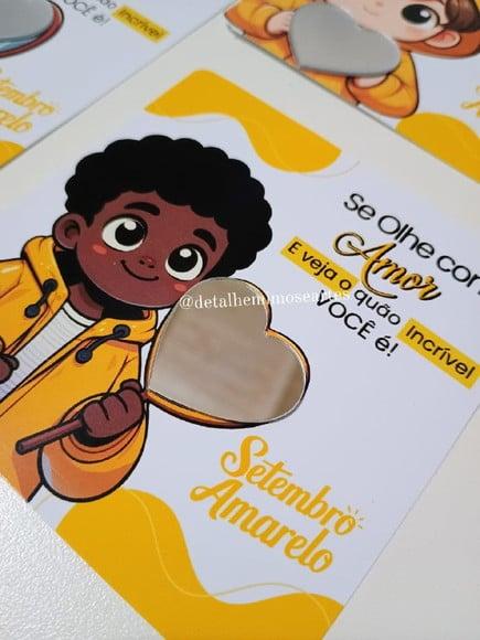 Card com Espelhinho- Setembro Amarelo