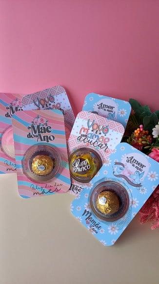 Card com Ferrero Rocher- Dia das Mães
