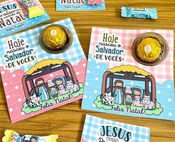Card com Ferrero Rocher- Natal