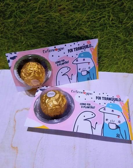 Card com Ferrero Rocher- Enfermagem/ Médico