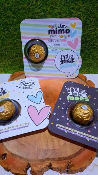 Card com Ferrero Rocher- Dia das Mães