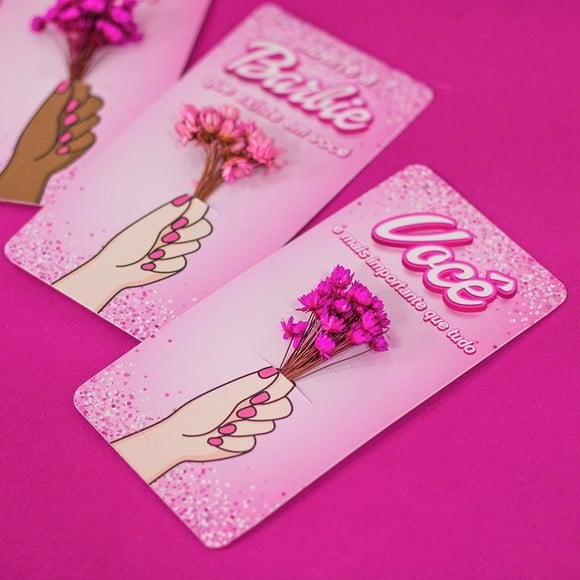 Card com Florzinha- Barbie