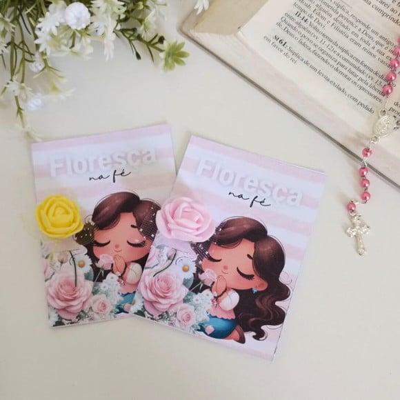 Card com Florzinha- Mulher Cristão