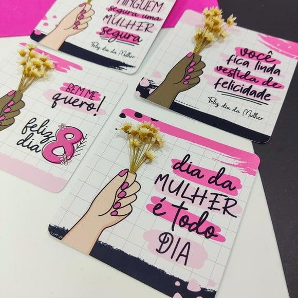 Card com Florzinhas- Dia da Mulher