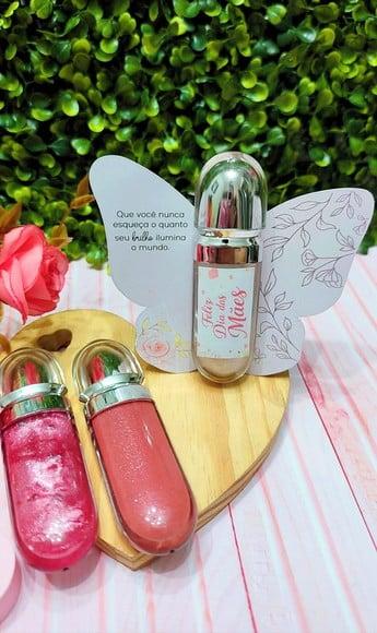 Card com Gloss Labial- Dia das Mães