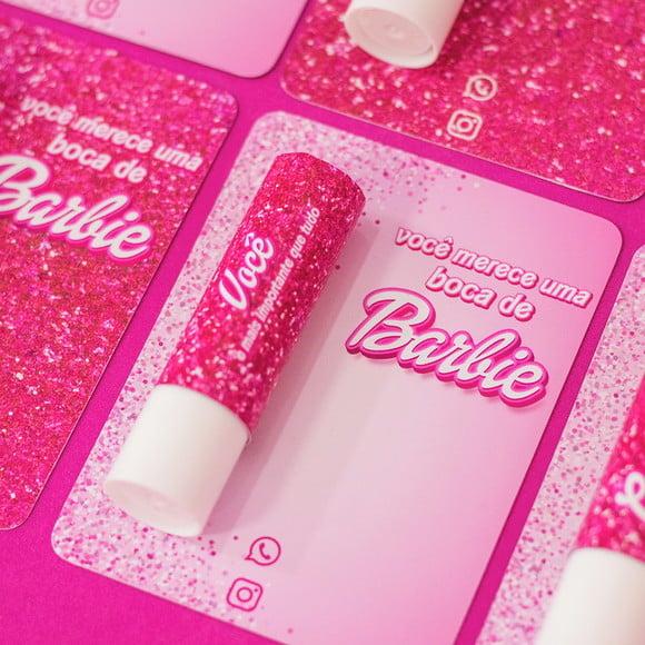 Card com Hidratante Labial (manteiga de Cacau)- Barbie