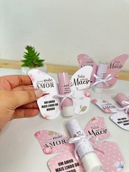 Card com Hidratante Labial (manteiga de Cacau)- Dia das Mães