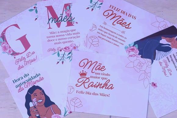 Card com Hidratante Labial (manteiga de Cacau)- Dia das Mães