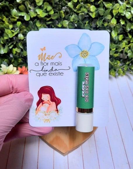 Card com Hidratante Labial (manteiga de Cacau)- Dia das Mães