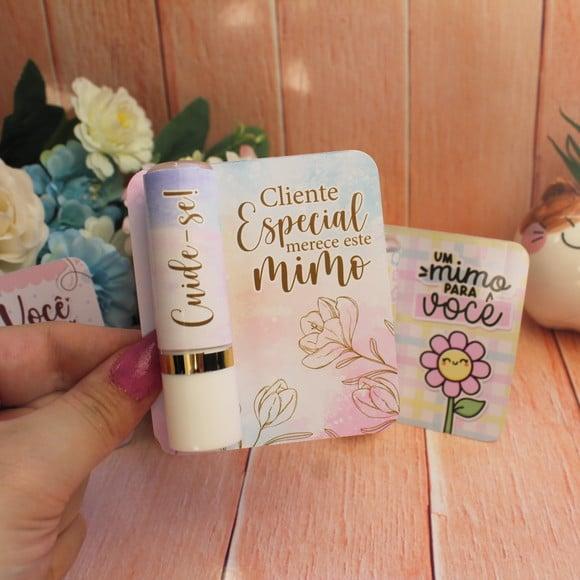 Card com Hidratante Labial (manteiga de Cacau)- Mimo