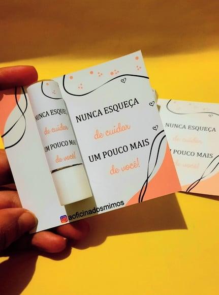 Card com Hidratante Labial (manteiga de Cacau)- Mimo