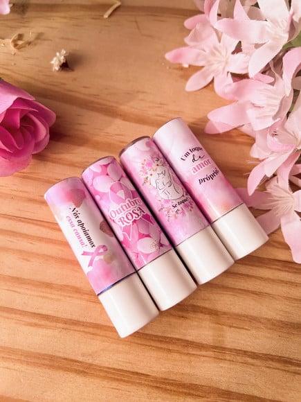 Card com Hidratante Labial (manteiga de Cacau)- Outubro Rosa