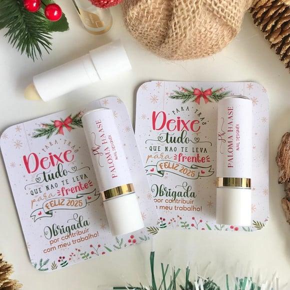 Card com Hidratante Labial (manteiga de Cacau)-natal