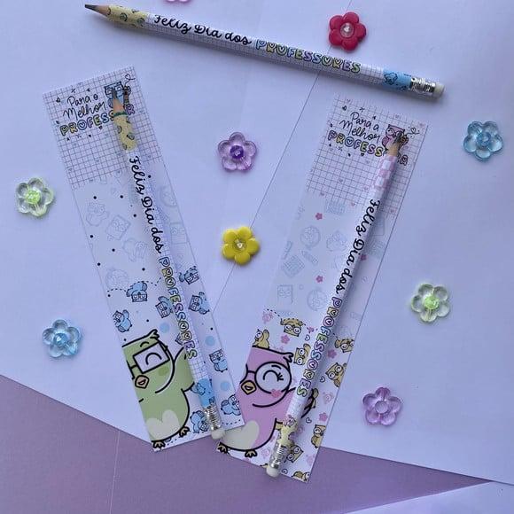 Card Com Lápis Ou Caneta- Dia Dos Professores