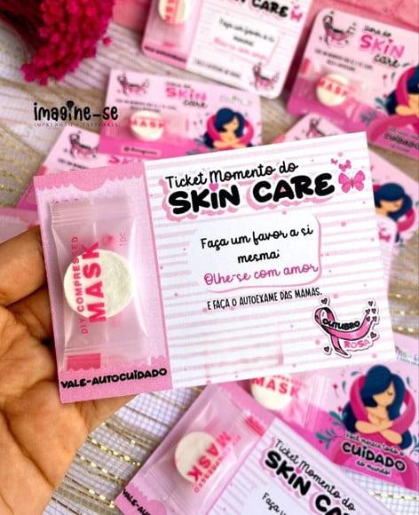Card com Máscara Desidratada- Outubro Rosa