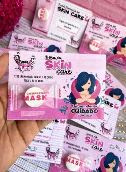 Card com Máscara Desidratada- Outubro Rosa