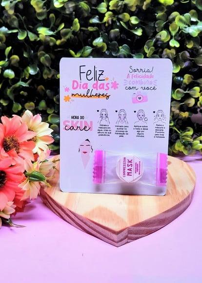 Card com Máscara Facial Comprimida- Dia da Mulher