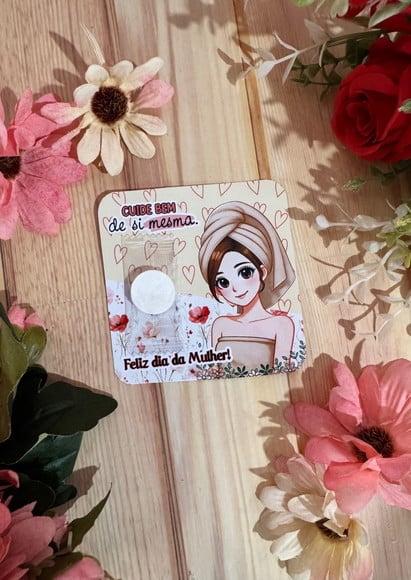 Card com Máscara Facial Desidratada- Dia da Mulher