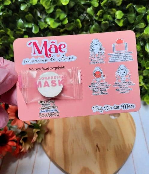 Card com Máscara Facial Desidratada- Dia das Mães