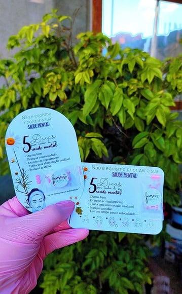 Card com Máscara Facial Desidratada- Janeiro Branco