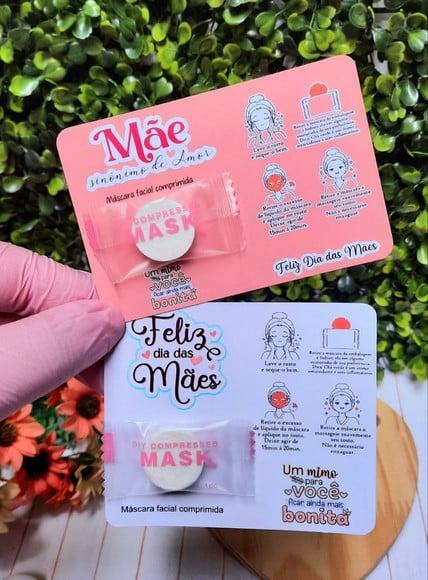 Card com Máscara Facial Desidratada- Dia das Mães