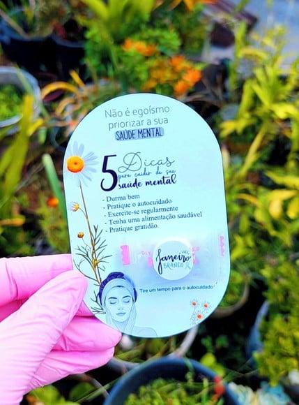 Card com Máscara Facial Desidratada- Janeiro Branco