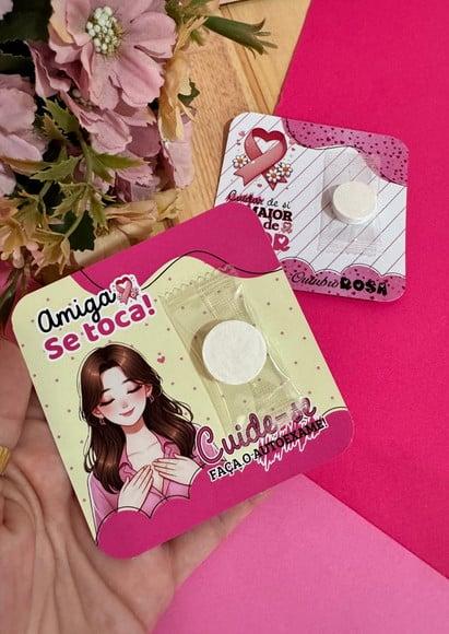 Card com Máscara Facial Desidratada- Outubro Rosa