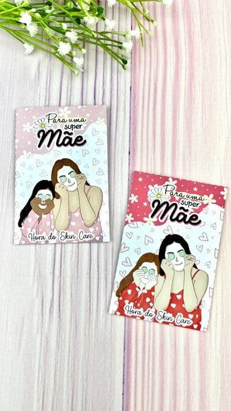 Card com Máscara Facial- Dia das Mães