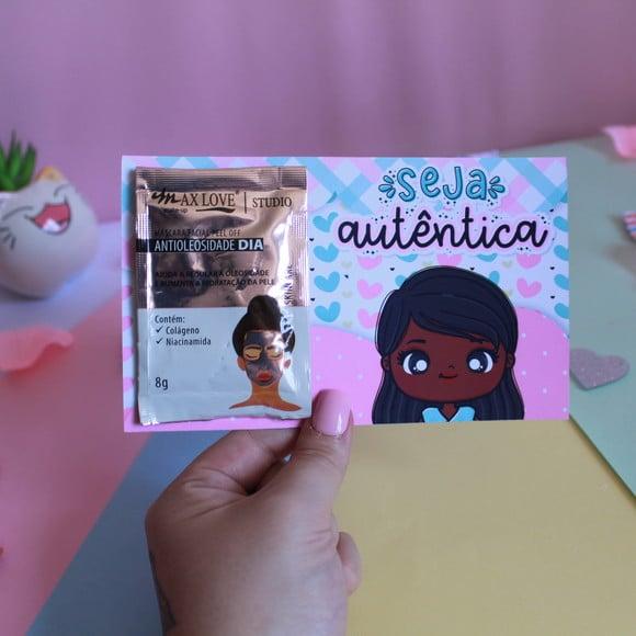 Card com Máscara Facial- Dia da Mulher