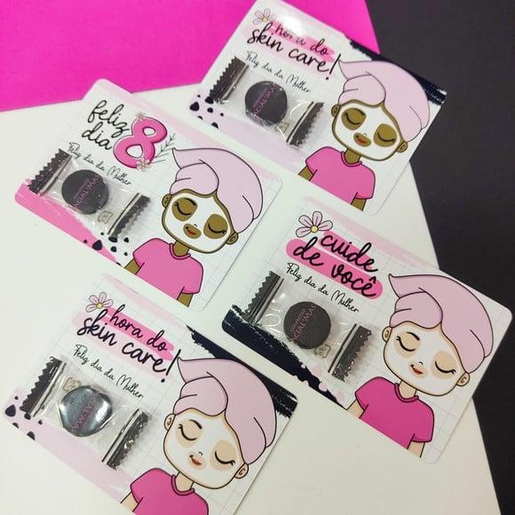 Card com Máscara Facial- Dia da Mulher