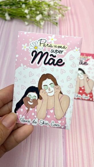 Card com Máscara Facial- Dia das Mães