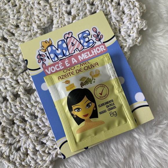 Card com Máscara Facial- Dia das Mães