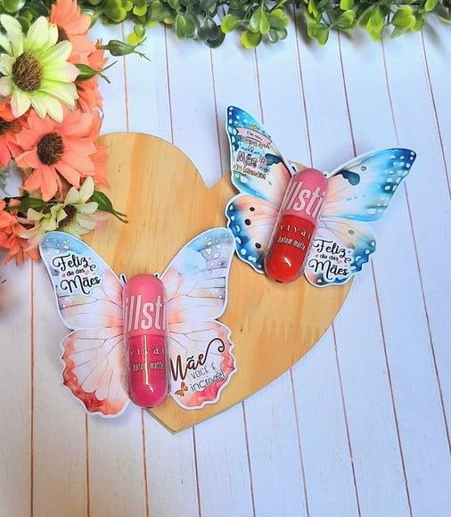 Card com Mini Batom- Dia das Mães