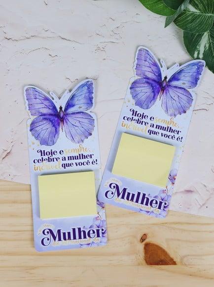 Card com Mini Bloquinho- Dia da Mulher