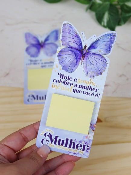 Card com Mini Bloquinho- Dia da Mulher