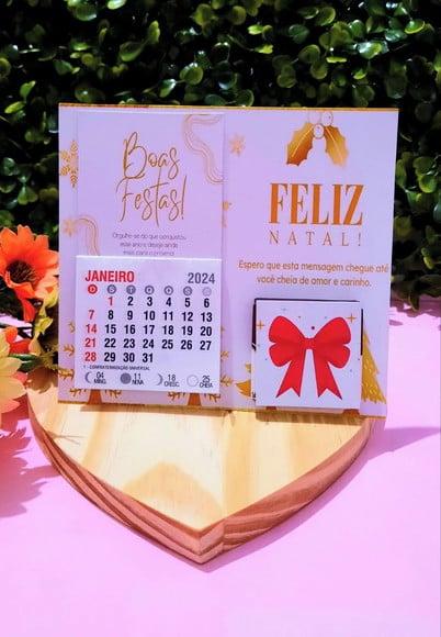 Card com Mini Calendário com Imã e Tablete Cacau Show 5g