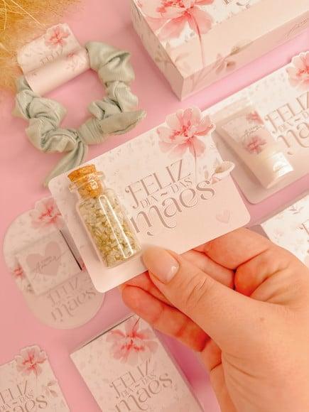 Card com Mini Escalda Pés- Dia das Mães