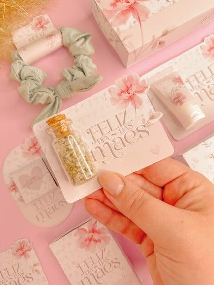 Card com Mini Escalda Pés- Dia das Mães