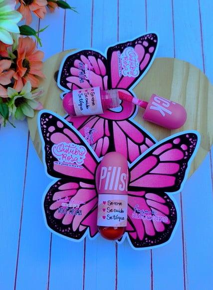 Card com Mini Gloss- Outubro Rosa