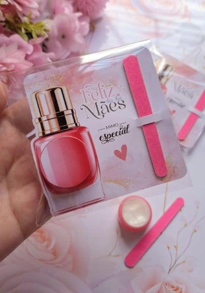 Card com Mini Hidratante e Mini Lixa- Dia das Mães