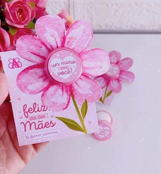 Card com Mini Hidratante 3ml- Dia das Mães