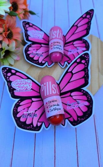 Card com Mini Gloss- Outubro Rosa