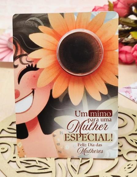 Card com Mini Hidratante- Dia da Mulher