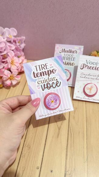 Card com Mini Hidratante- Dia da Mulher
