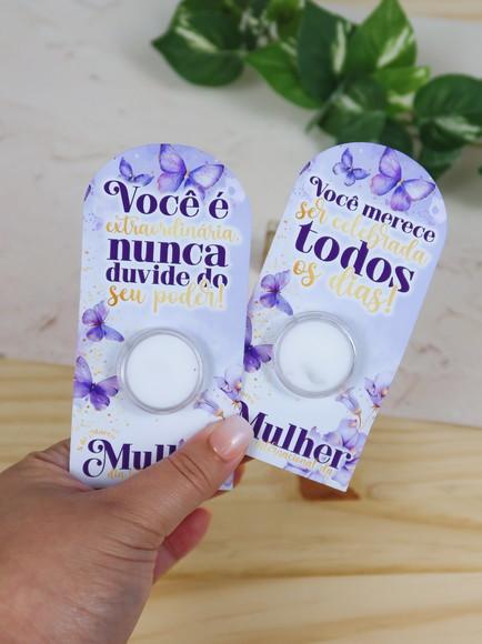 Card com Mini Hidratante- Dia da Mulher