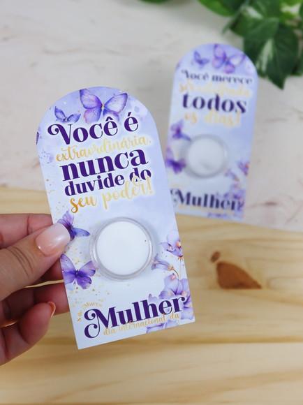 Card com Mini Hidratante- Dia da Mulher