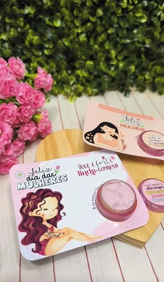 Card com Mini Hidratante- Dia da Mulher