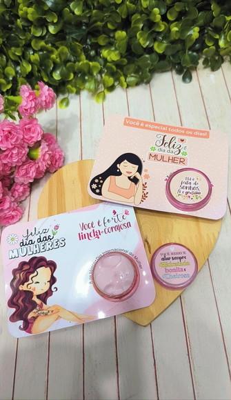 Card com Mini Hidratante- Dia da Mulher