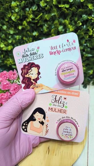 Card com Mini Hidratante- Dia da Mulher
